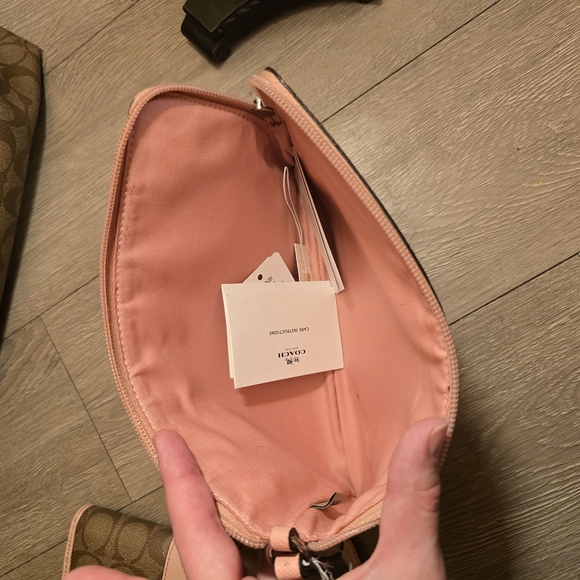 Coach Brown and Pink Signature Tote Bag - Picture 8 of 12